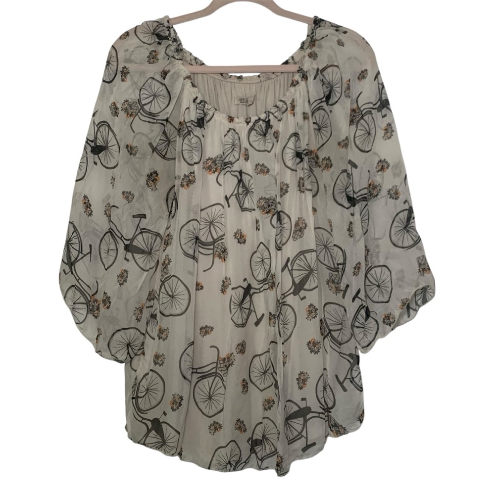 Chic Bicycle Silk Women's Top 📦A.